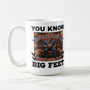 Mug Bigfoot Feet Joke
