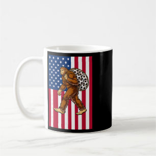 Mug Bigfoot Football Drapeau Usa Drôle Patriotique Sas