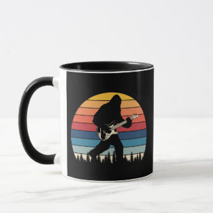 Mug Bigfoot Guitar Solo Sasquatch Guitare Joueur cadea