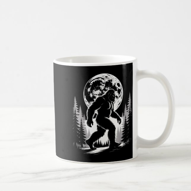 Mug Bigfoot Moonlight Sasquatch Forest Cryptid Outdoor (Droite)