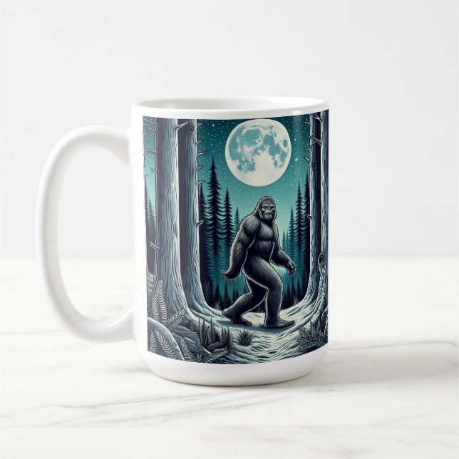 Mug Bigfoot, Parfait pour les amoureux de Sasquatch (Gauche)
