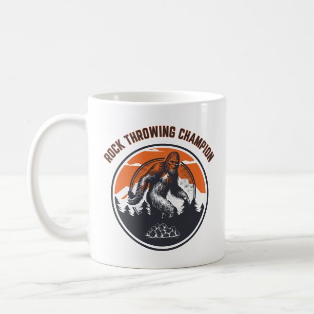Mug bigfoot sasquatch citation rock lanceur champion (Gauche)
