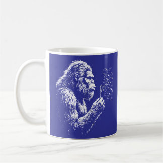 Mug Bigfoot soufflant des bulles de savon