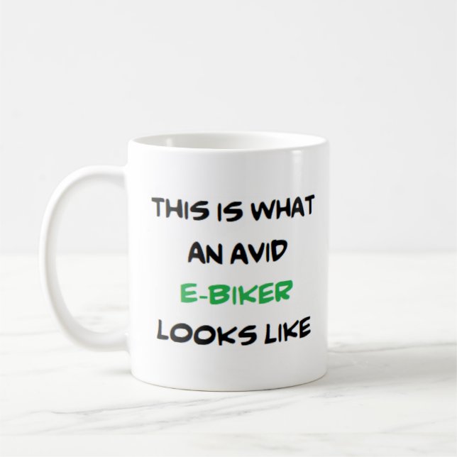 Mug biker e-biker, avide (Gauche)