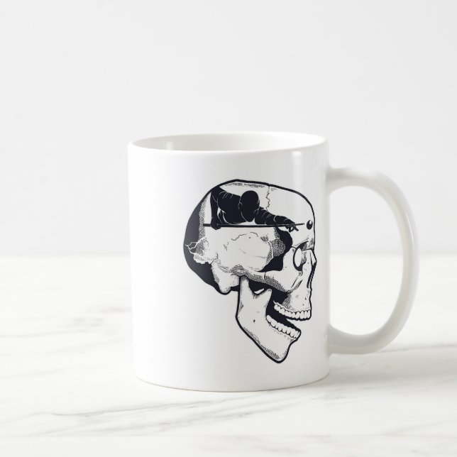 Mug Billiard Joueur Cerveau Billiards Table Rack C (Droite)