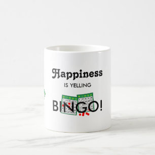 Mug Bingo Love Happiness is Yelling Bingo