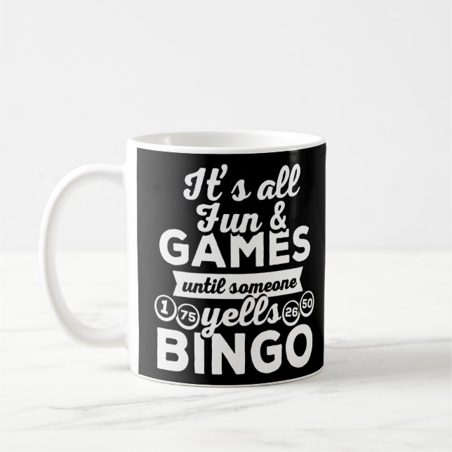 Mug Bingo Yells Funny Bingo Caller Outfit Bingo Playe (Gauche)