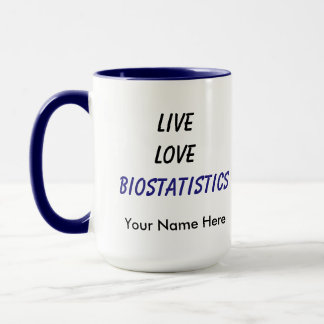 Mug Biostatistique vivante d'amour
