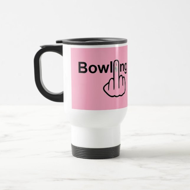 Mug Bird Flipping Bowling Flip Reisebecher (Links)
