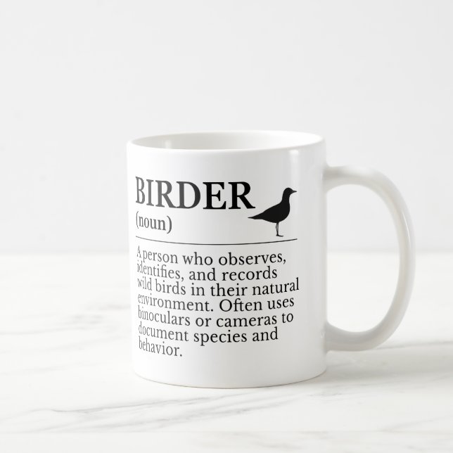 Mug Birder definition - wild bird observer (Droite)