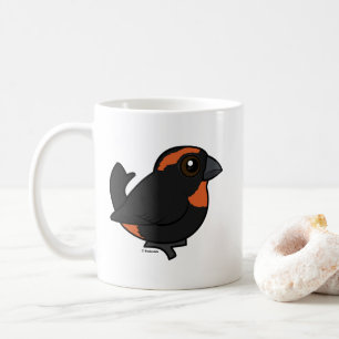Mug Birdor Puerto Rican Bullfinch Cartoon Bird