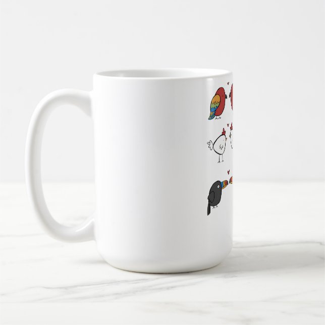 Mug Birds In Love  (Gauche)