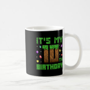 Mug Birthday Boy C'est mon 10e anniversaire Gamer Pixe
