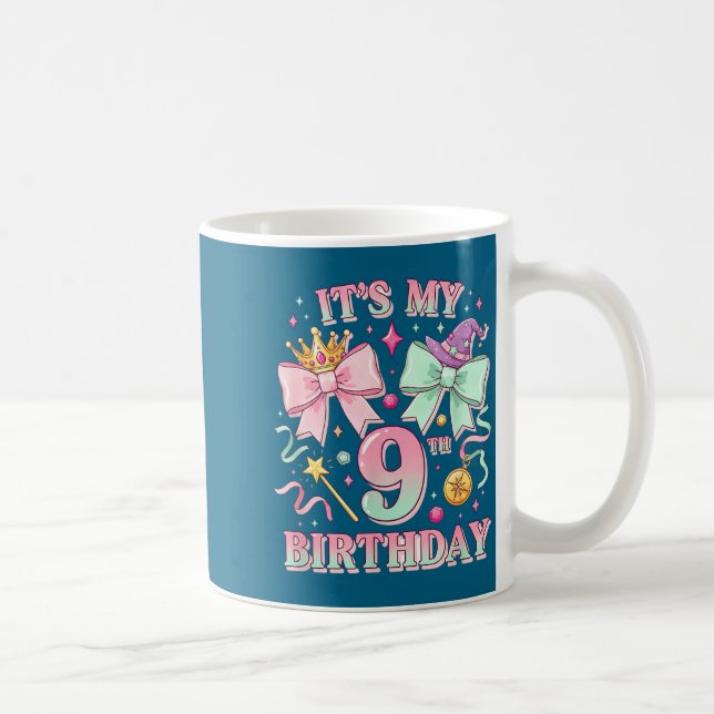 Mug Birthday It's My 9th Birthday Cute Magical Princes (Droite)