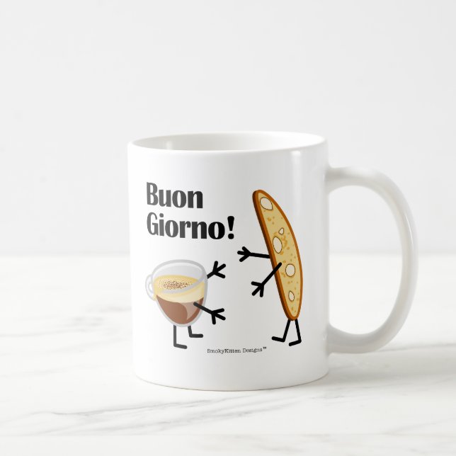Mug Biscotti et café - Buon Giorno ! (Droite)