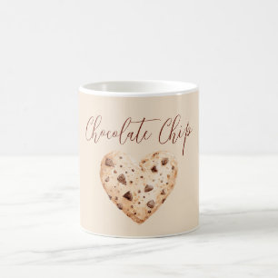 Mug Biscuit en forme de coeur aux pépites de chocolat