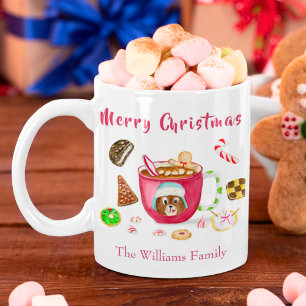Mug Biscuits de Noël au pain d'épice au chocolat à l'a