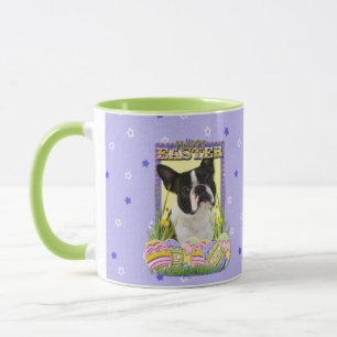 Mug Biscuits d'oeuf de pâques - Boston Terrier