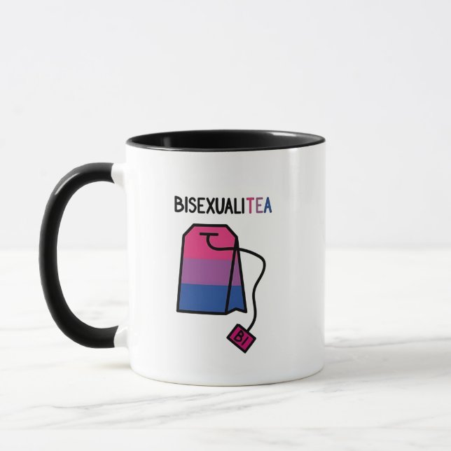 Mug BisexualiTEA Bi Pride Drapeau Thé bisexuel (Gauche)