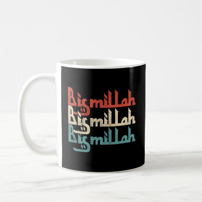 Mug Bismallah Bisme Allah Islam Quran islamique Akbar  (Gauche)