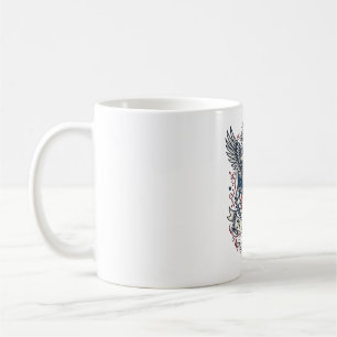 Mug Bison Aigle Patriotique Crête Animal Hybride Patri