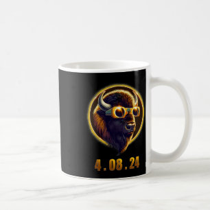 Mug Bison Buffalo Portant des Gles Solar 2024 Eclipse