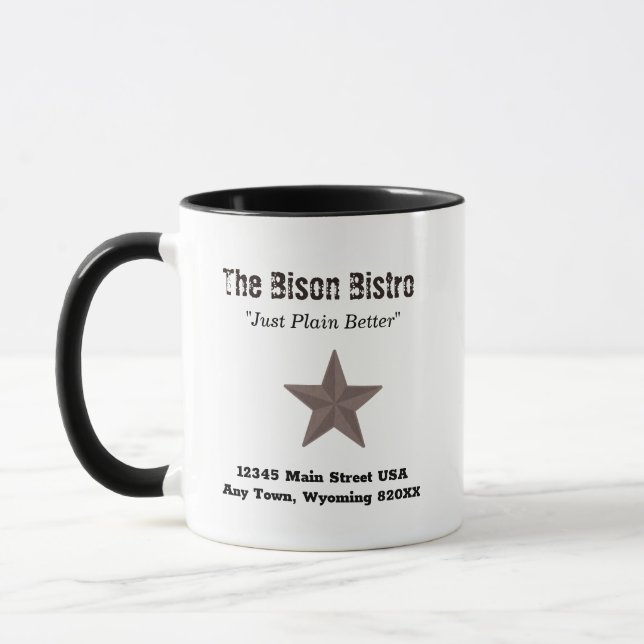 Mug Bison des plaines de l'Ouest rustique (Gauche)