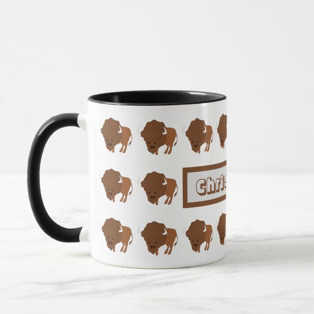 Mug Bison Design (Gauche)