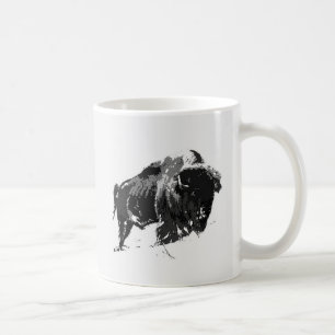 Mug Bison noir et blanc / Buffle