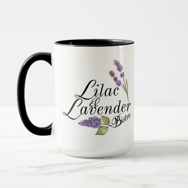Mug Bistro Lilac et Lavender (Gauche)