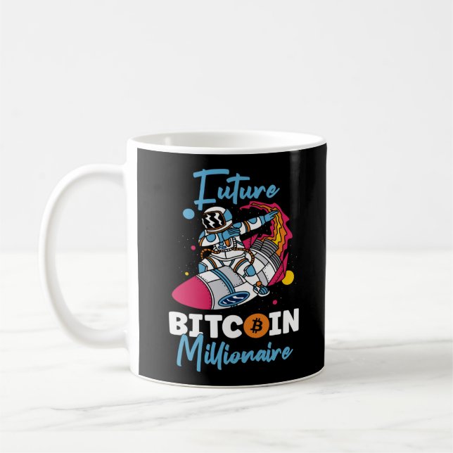 Mug Bitcoin Crypto Futur Bitcoin Millionaire Rocket (Gauche)