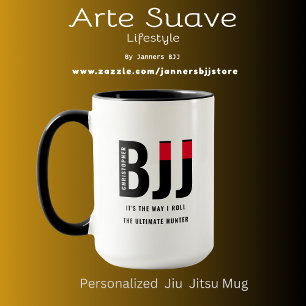 Mug BJJ Way I Roll Ajouter Votre Nom Jiu Jitsu Black B
