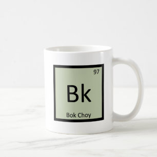 Mug Bk - Bok Choy Vegetable Chemistry Tableau périodiq