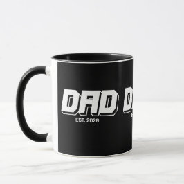 Mug Black Bold Established New Dad Gift