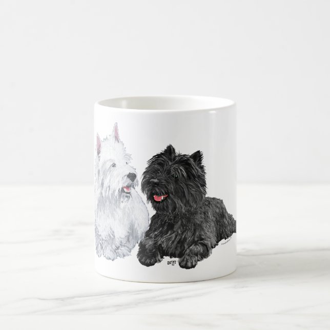 Mug Black Cairn et West Highland Terriers (Centre)