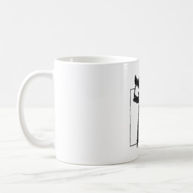 Mug Black Cat Baseball Horror Halloween (Gauche)