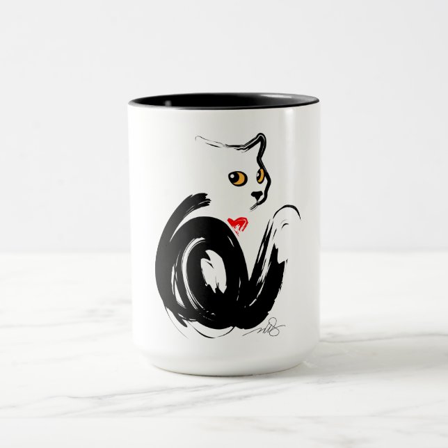 Mug Black Cat Love (Centre)