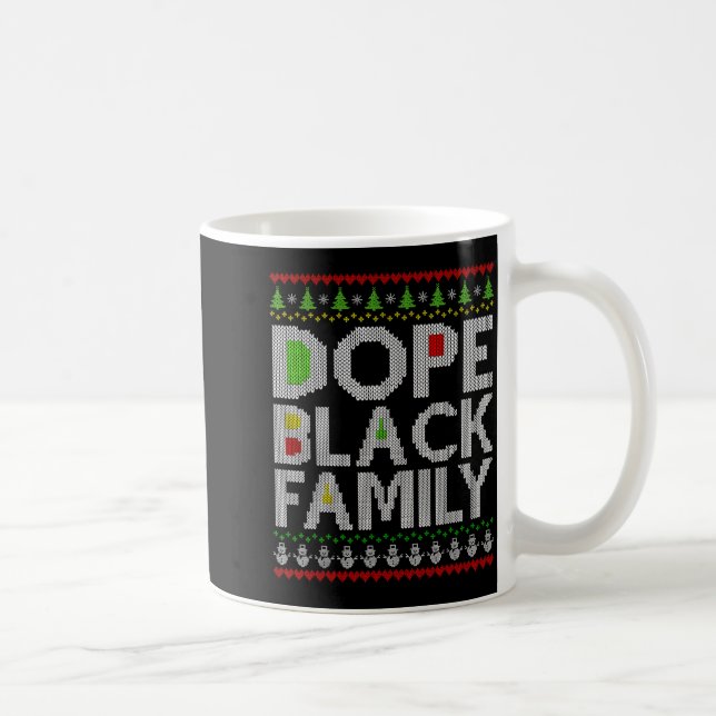 Mug Black Family 2025 Afro Christmas Tree Santa Pj Mat (Droite)
