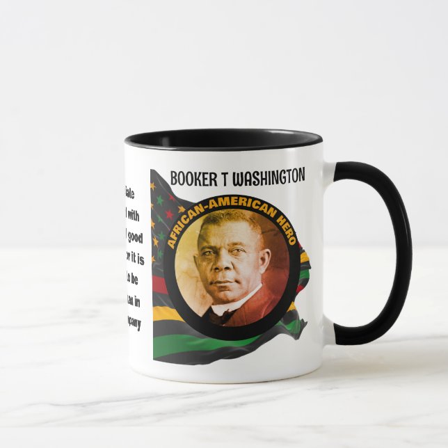 Mug Black History Mois BOOKER T WASHINGTON Citation (Droite)