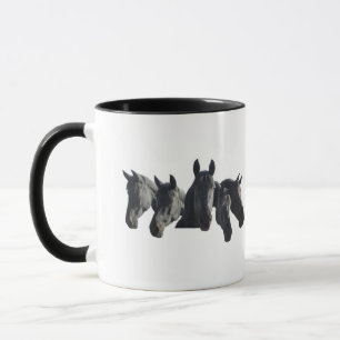 Mug "Black Horse Collage"