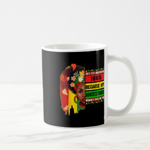 Mug Black Juillet 4 Juillet 1865 Parce que mon ancêtre