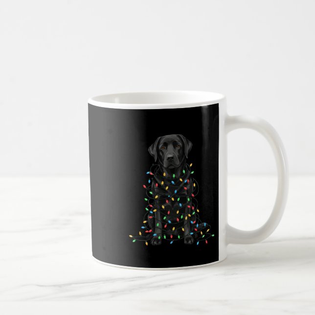 Mug Black Labrador Christmas I'm Fine Everything Is Fi (Droite)