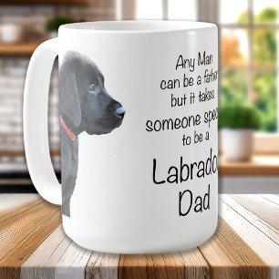 Mug Black Labrador Dad - Fête des pères - Chien papa