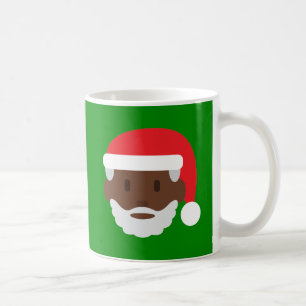 Mug black santa claus emoji