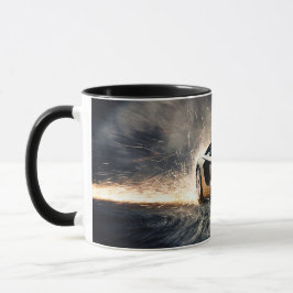 Mug Black Sleek Drifsport voiture voiture automobile