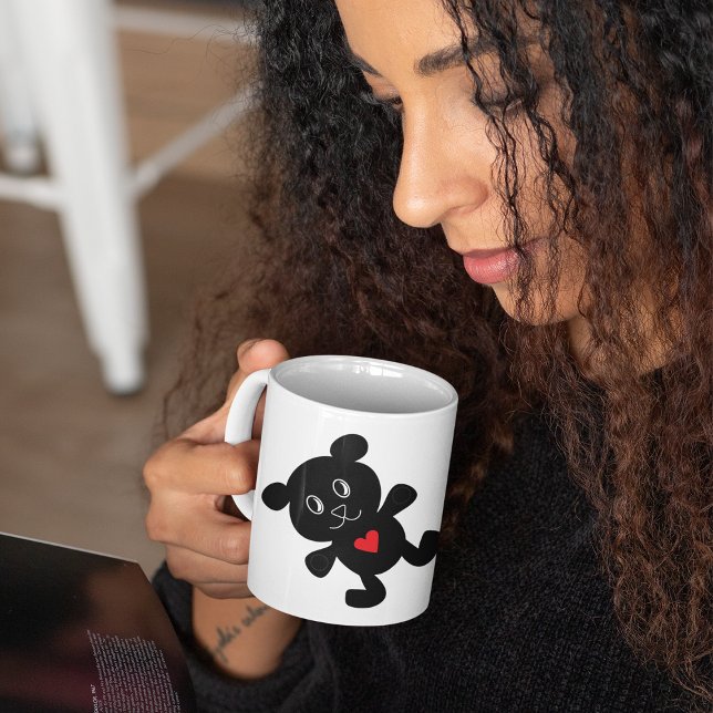 Mug Black Teddy Bear Love (Créateur téléchargé)