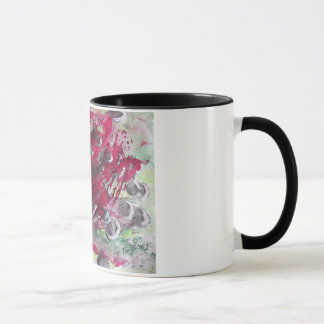 Mug Black vie cellulaire bulles Art Abstrait