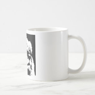 Mug Black & white lion pop art