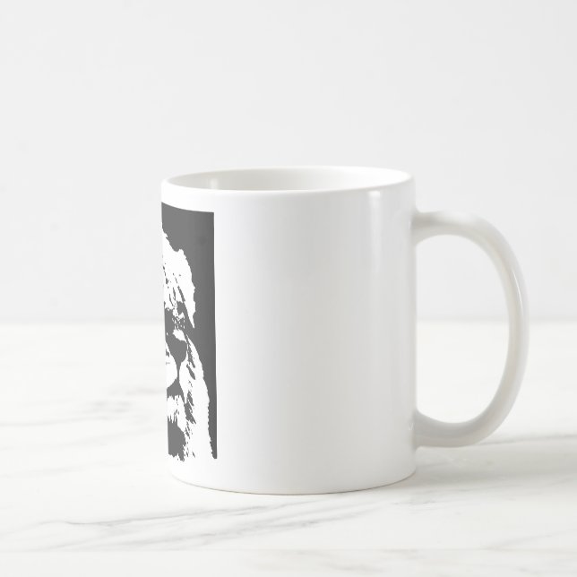 Mug Black & white lion pop art (Droite)