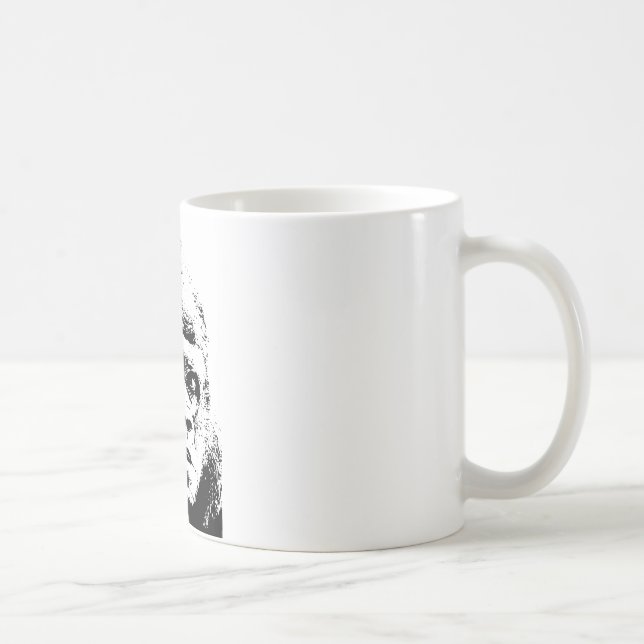Mug Black White Pop Art Gorilla (Droite)